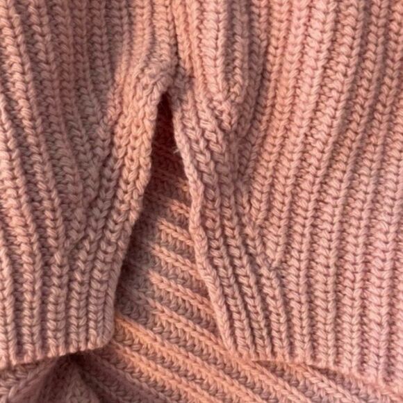 Theory Loryelle Turtleneck Sweater Naven Dust Pink Wool Knit XS - Picture 9 of 10